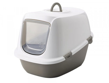 72241 NOBBY Cat Toilett "Leo" warmgrey-white 64x46x45cm