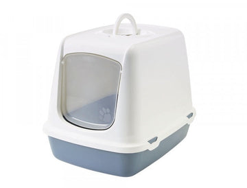 72368 NOBBY Cat toilet "Oscar" stoneblue-white - - PetsOffice