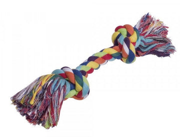 72492 NOBBY Rope Toy Playing rope multi-colour 390 g 2 knots 40 cm - - PetsOffice