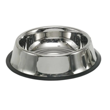 72818 NOBBY Stainless steel bowl, anti slip 1,60 l / Ø 29,5 cm - - PetsOffice