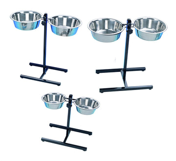 72832 NOBBY Dog-foodbar incl. 2 bowls 21,0 cm 1,60 ltr - - PetsOffice