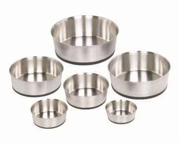 73272 NOBBY Stainless steel bowl "HEAVY" anti slip - - PetsOffice