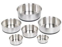 73273 NOBBY Stainless steel bowl "HEAVY" anti slip - - PetsOffice