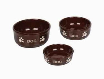 73433 NOBBY Dog ceramic bowl "DOG" - - PetsOffice
