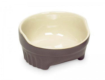73436 NOBBY Dog ceramic bowl "STYLE" grey / beige Ø14,5 X 6,5 cm - - PetsOffice