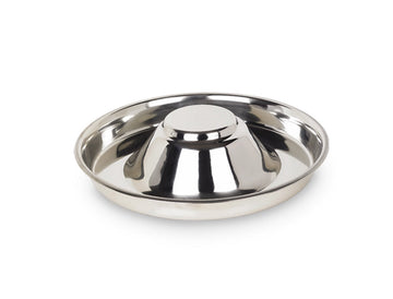 73451 NOBBY Puppy saucer stainless steel 29,0 cm 1,30 ltr - - PetsOffice