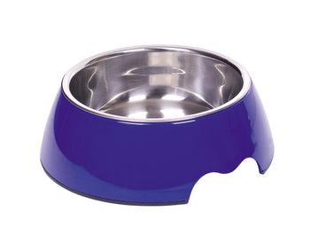 73481-05 NOBBY Dog Melamine bowl "NOBLY" blue S: 14 x 4,5 cm, 160 ml - - PetsOffice