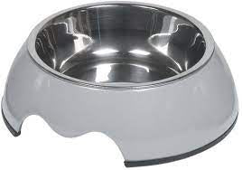 73481-17 NOBBY Dog Melamine bowl "NOBLY" lightgrey S: 14 x 4,5 cm, 160 ml - - PetsOffice