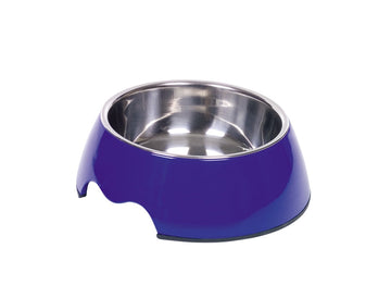 73482-05 NOBBY Dog Melamine bowl "NOBLY" blue M: 17,5 x 6,,5 cm, 350 ml - - PetsOffice