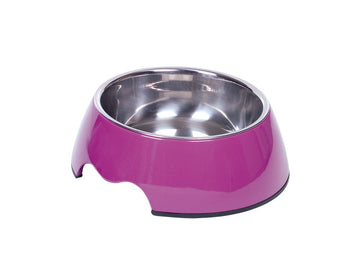 73482-38 NOBBY Dog Melamine bowl "NOBLY" purple M: 17,5 x 6,,5 cm, 350 ml - - PetsOffice