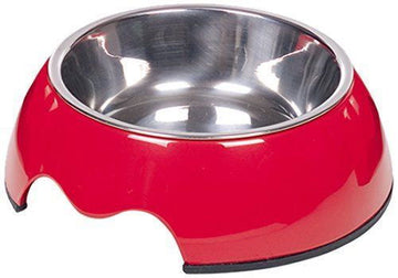 73483-01 NOBBY Dog Melamine bowl "NOBLY" red L: 22 x 7,5 cm, 700 ml - - PetsOffice