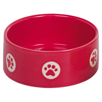 73620 NOBBY Ceramic bowl "TASSU" red Ø 15,0 X 6,0 cm - - PetsOffice
