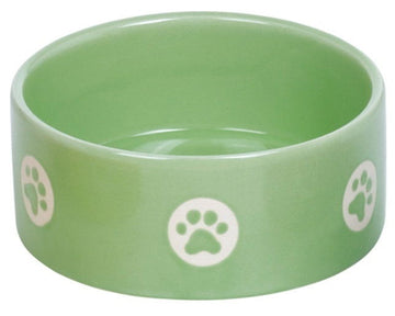 73621 NOBBY Ceramic bowl "TASSU" green Ø 15,0 X 6,0 cm - - PetsOffice
