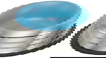 73647 NOBBY Dog Stainless steel bowl ROYAL STRIPE, anti slip lightblue 1,70 L 29,0 cm - - PetsOffice