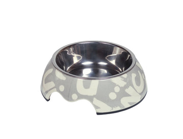 73686 NOBBY Dog Melamine bowl "Letter" S: 14 x 4,5 cm, 160 ml - - PetsOffice