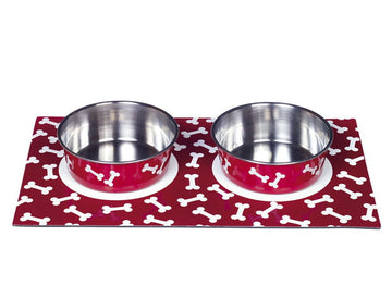73818 NOBBY Magnetic Set L red 2 x 16 cm 0,92 ltr - - PetsOffice