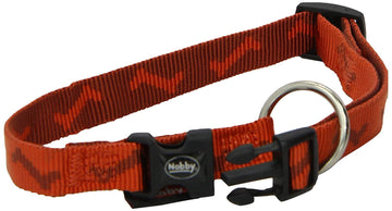 74751-80 NOBBY Collar "Soft Bone" terracotta l: 50-65 cm; w: 25 mm - - PetsOffice