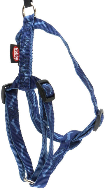 74755-06 NOBBY Harness "Soft Bone" blue chest: 70-90 cm; w: 25 mm - - PetsOffice
