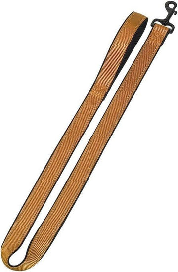 74785-08 NOBBY Leash "Classic Reflect SOFT" gold/black l: 120 cm; w: 10/15 mm - - PetsOffice