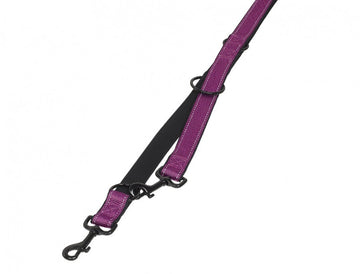 74790-38 NOBBY Training leash purple/black l: 200 cm; w: 15/20 mm - - PetsOffice