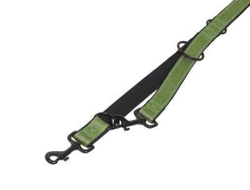 74790-41 NOBBY Training leash "Classic Reflect SOFT" pastel green/black l: 200 cm; w: 15/20 mm - - PetsOffice