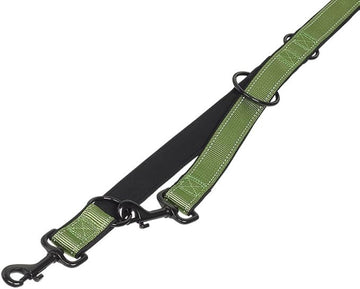 74791-41 NOBBY Training leash "Classic Reflect SOFT" pastel green/black l: 200 cm; w: 20/25 mm - - PetsOffice