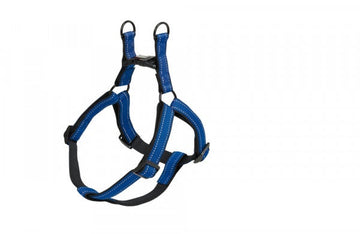 74796-06 NOBBY Harness "Classic Reflect SOFT" blue/black chest: 60-86cm; w: 25/30mm