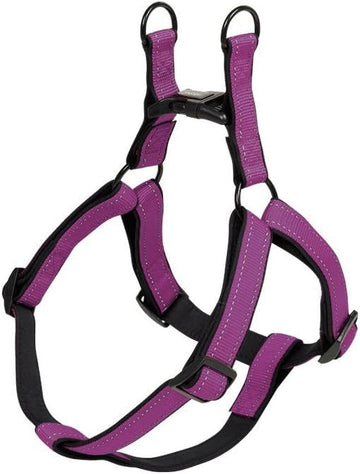 74796-38 NOBBY Harness "Classic Reflect SOFT" purple/black chest: 60-86 cm; w: 25/30 mm - - PetsOffice