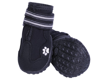 75983-05 NOBBY Dog boot "Runners" 2 pcs black size: L (6) , l: 70 mm; w: 61 mm - - PetsOffice