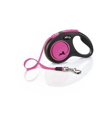 76998 Flexi NEW NEON S neon-pink TAPE 5m / TAPE 5 m - - PetsOffice
