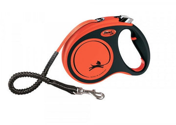 77569 Flexi XTREME M black/orange TAPE 5 m - - PetsOffice