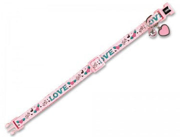 77906 NOBBY Cat collar "LOVE" pink - - PetsOffice