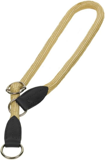 78183-36 NOBBY Choke with stopper "FUN ROYAL" beige l: 70 cm; w: 13 mm - - PetsOffice