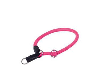 78183-37 NOBBY Choke with stopper "FUN ROYAL" neo pink l: 70 cm; w: 13 mm - - PetsOffice