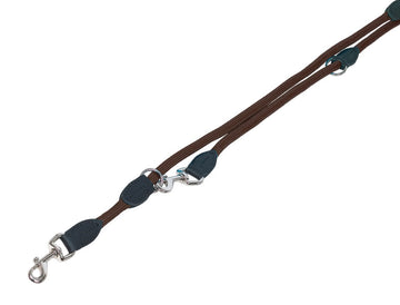 78188-23 NOBBY Training leash "FUN ROYAL" brown l: 200 cm; w: 13 mm - - PetsOffice