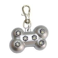 78216 NOBBY Flashing Pet Tag "Blinking Bone" - - PetsOffice