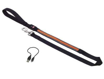 78229-04 NOBBY Leash "FLASH MESH" orange l: 120 cm; w: 25mm - - PetsOffice