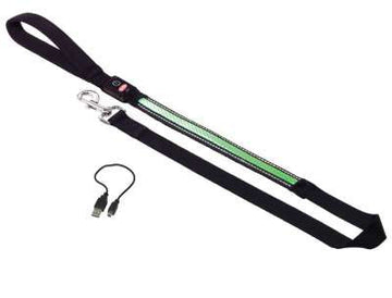 78229-35 NOBBY Leash "FLASH MESH" green l: 120 cm; w: 25mm - - PetsOffice