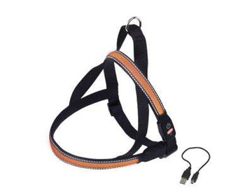 78239-04 NOBBY NORWEGIAN Harness "FLASH MESH" orange XL: L: 80-100 cm + 56; B: 38 mm - - PetsOffice
