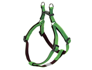 78506-84 NOBBY Harness "Soft Grip" light green / brown chest: 30-40 cm; w: 10 mm - - PetsOffice