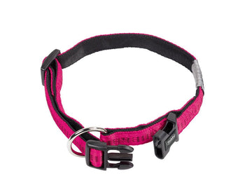 78512-77 NOBBY Collar "Soft Grip" fuchsia / black l: 40/55 cm; w: 25 mm - - PetsOffice