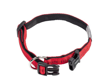 78513-01 NOBBY Collar "Soft Grip" red l: 50/65 cm; w: 25 mm - - PetsOffice
