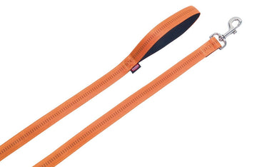 78514-04 NOBBY Leash "Soft Grip" orange l: 120 cm; w: 15 mm - - PetsOffice