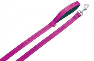 78516-77 NOBBY Leash "Soft Grip" fuchsia / black l: 120 cm; w: 25 mm - - PetsOffice
