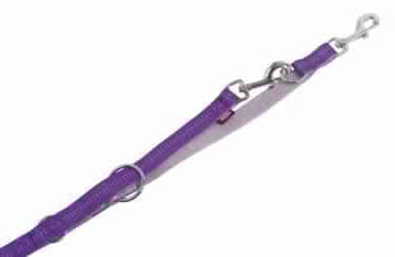 78517-38 NOBBY Training leash "Soft Grip" purple l: 200 cm; w: 15 mm - - PetsOffice