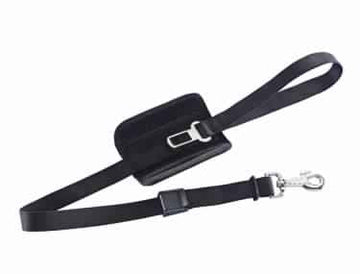 78565 NOBBY Leash incl. car safety seat belt black l: 75/100 cm; w: 24 mm - - PetsOffice