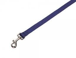 79238-06 NOBBY Leash "Classic Soft" blue l: 120 cm; w: 25 mm - - PetsOffice