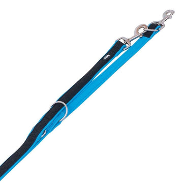 80548-32 NOBBY Training Leash "Mesh Preno" light blue L: 200 cm; B: 15/20 mm