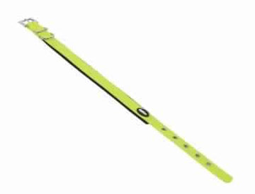 80563-24 NOBBY Collar "Cover" neon yellow L: 45-55 cm; W: 25 mm - - PetsOffice