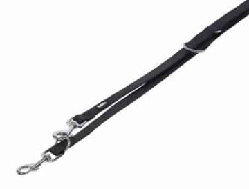 80566-05 NOBBY Traning Leash "Cover" black L: 200 cm; W: 20 mm - - PetsOffice